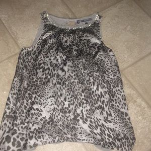 Animal print tank top